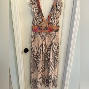 Anthropologie Multicolor Patchwork Dress